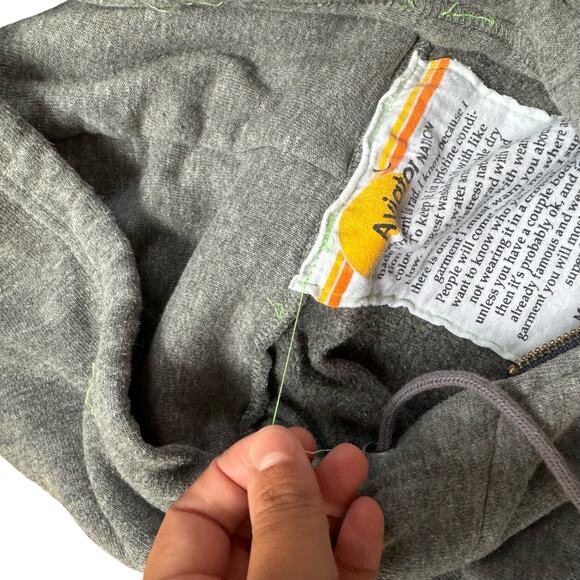 Aviator Nation Gray Hoodie with Multicolor Stripes - Picture 5 of 7